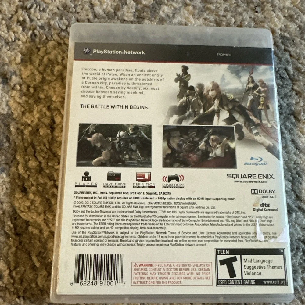 Final Fantasy XIII Sony PlayStation 3 PS3 Complete CIB Tested